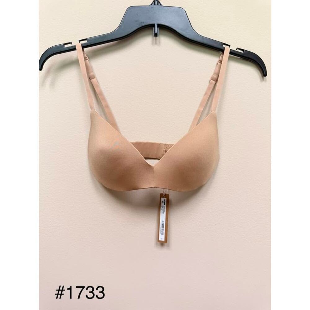 SKIMS WIRELESS FORM Push Up Plunge Bra - Clay Size 30C NWT #1733